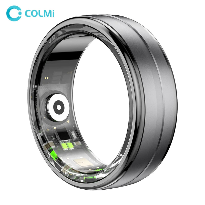 [2024] COLMI R06 Smart Ring Homens Mulheres, Monitor de frequência cardíaca e oxigênio no sangue, IP68 e 5ATM à prova d'água, modo multiesportivo