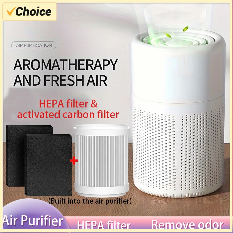 Purificador de ar inteligente para casa inteira, purificador de ar portátil, formaldeído, esterilização, remoção de odor, fumaça, limpador de ar para carro doméstico