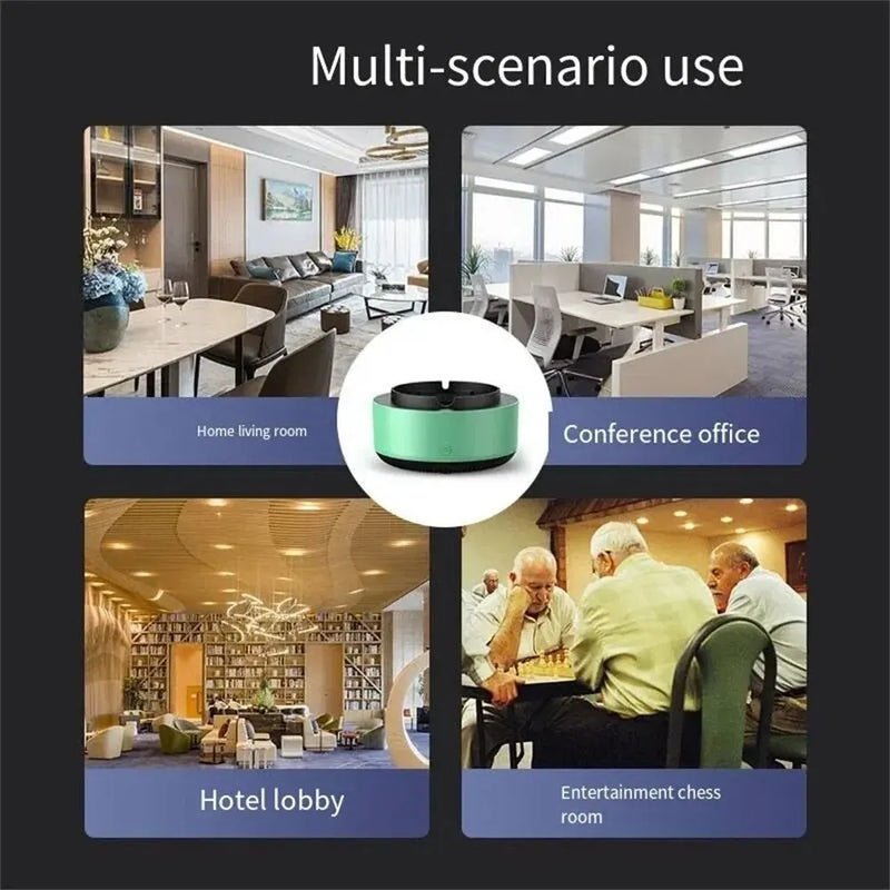 Cinzeiro Purificador de ar Remoção de fumo passivo inteligente Fumar cheiro de fumaça multifiltração sala de estar interna escritório
