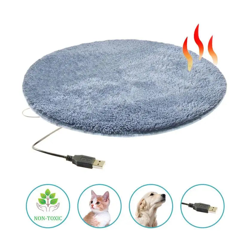 Cobertor elétrico para cachorro, tapete quente para cama de cachorro, animal de estimação, bom efeito de isolamento térmico, almofadas de aquecimento para cães e gatos com almofada elétrica usb